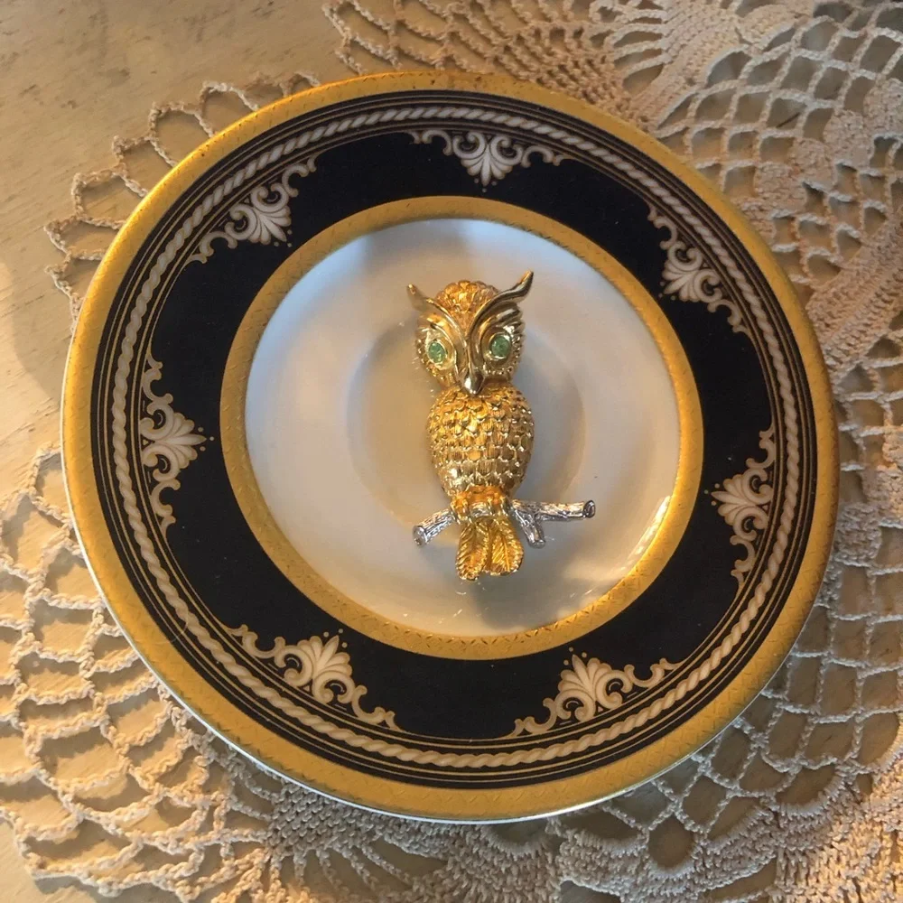 Vintage Owl Brooch by Castlecliff